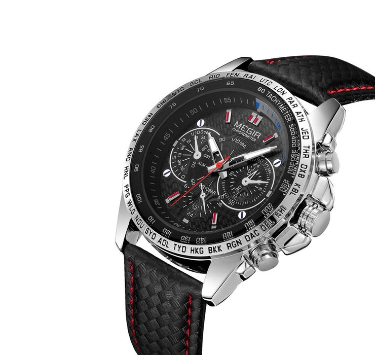 Fake Three-eyed Luminous Men's Watch